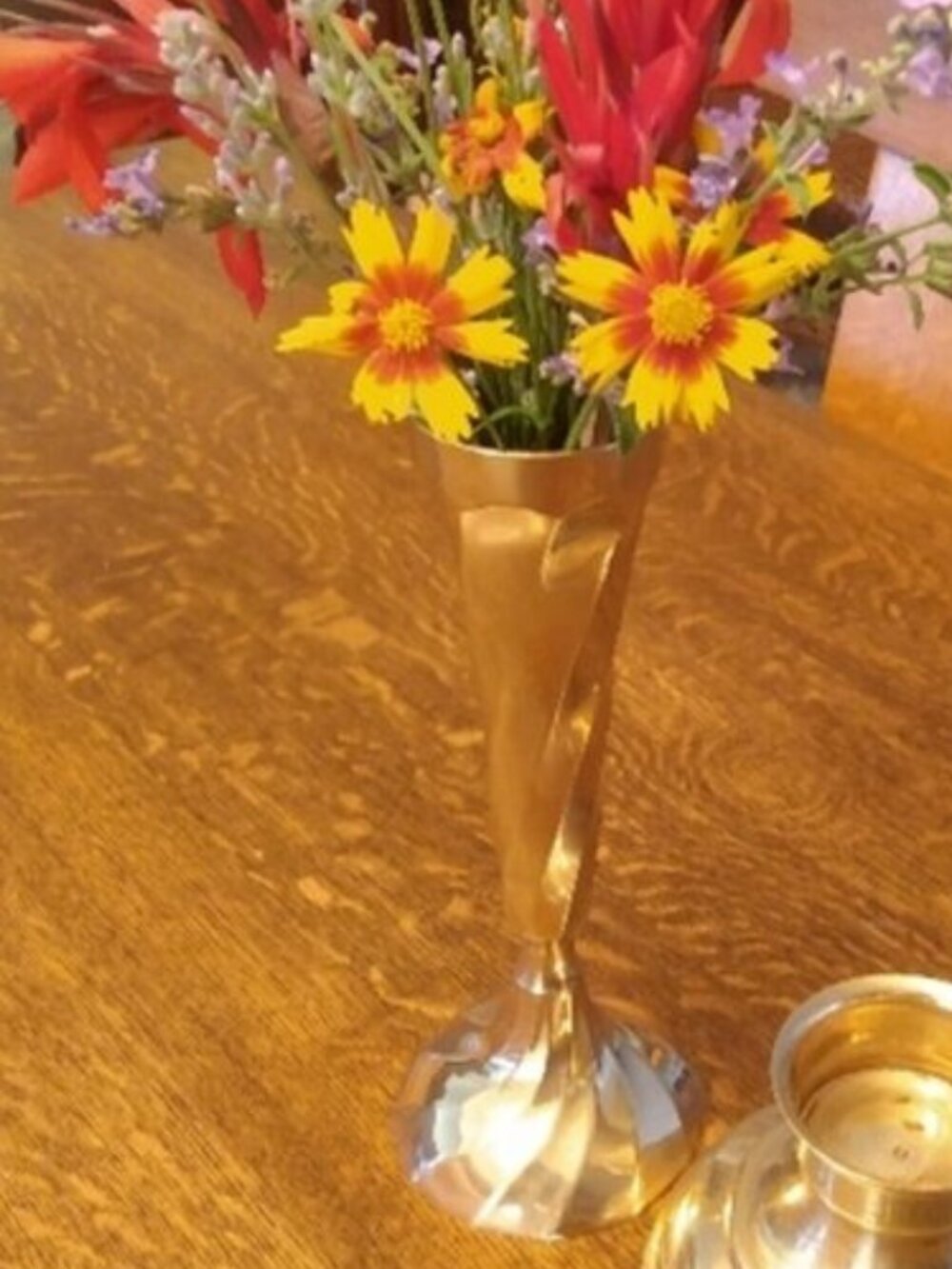 Vintage Green Glass 9" Bud Vase or Candlestick Holder (2) - Picture 11 of 16